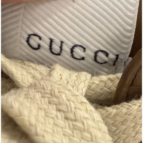 Gucci GG Supreme Beige & Brown Sneakers Made In Italy - Picture 3 of 11